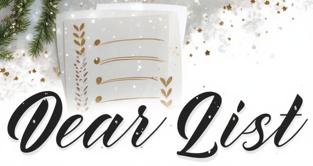 Dear List Christmas Logo