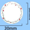 Phomemo Ετικέτες διάφανες Flower Frame 30x30 mm