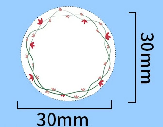 Phomemo Ετικέτες διάφανες Flower Frame 30x30 mm