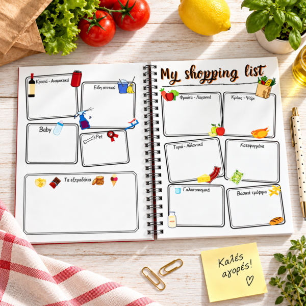 MY SHOPPING LIST JOURNAL
