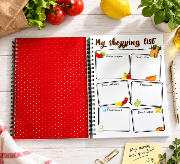 MY SHOPPING LIST JOURNAL
