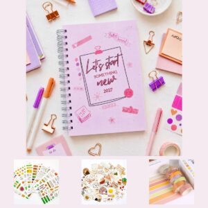 Starter Kit 2027: Fresh Start 2027, αυτοκόλλητα Starter Pack 240, αυτοκόλλητα Motivation και washi tape