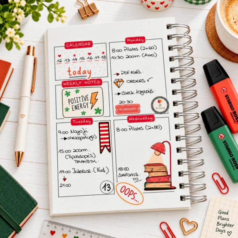 🧡Δευτερούλα🧡 #bujo #bulletjournal #premadebujo #planners #motivation